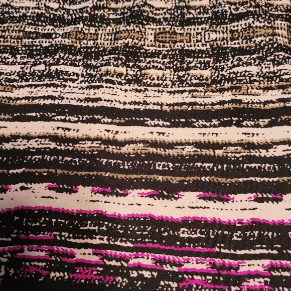 cato Watercolor Maxi Dress M Slinky Knit Stretch Waist Colorful Boho - Picture 7 of 12